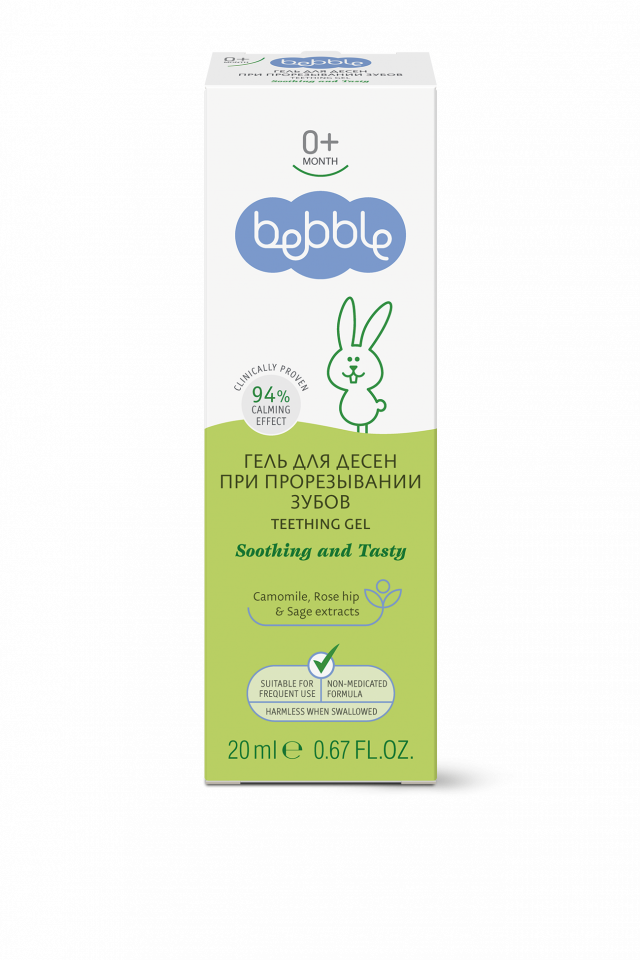 Изображение товара Беббл гель для десен при прорезывании 20мл с травами и успокоителями