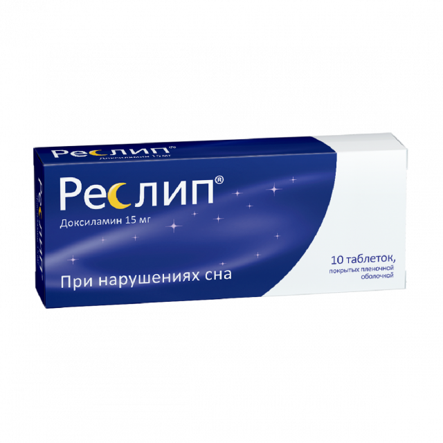 Изображение товара Реслип таблетки покрытые оболочкой 15мг №10