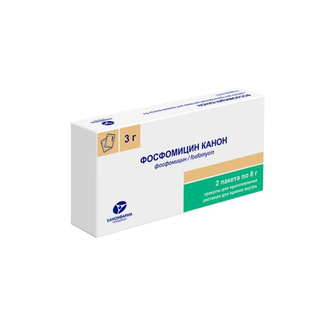 Изображение товара Фосфомицин Канон порошок для приготовления раствора внутрь 3г