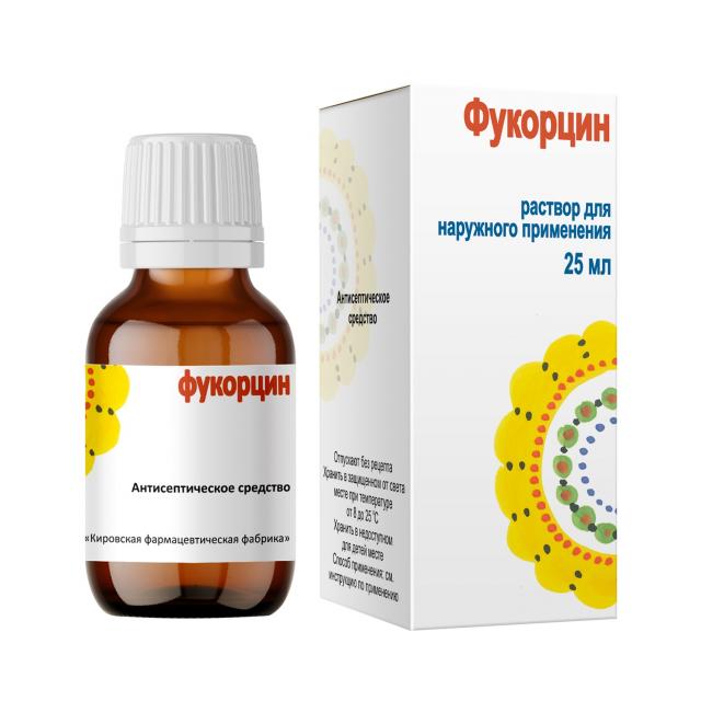 Изображение товара Фукорцин раствор 25мл Кировская ФармФабрика