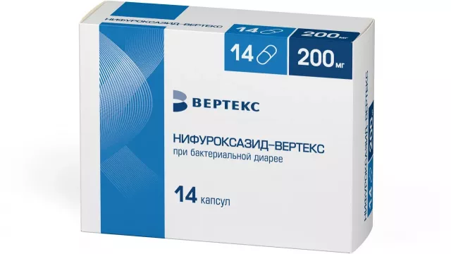 Изображение товара Нифуроксазид-Вертекс капсулы 200мг №14