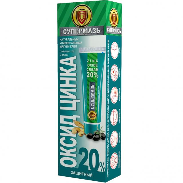 Изображение товара Супермазь СОС крем оксид цинка 20% 50мл