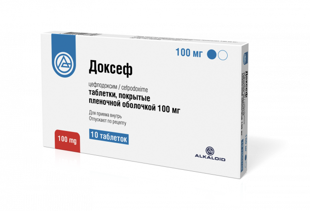 Изображение товара Доксеф таблетки покрытые оболочкой 100мг №10