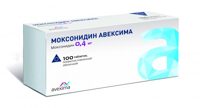 Изображение товара Моксонидин Авексима таблетки 0,4мг №100