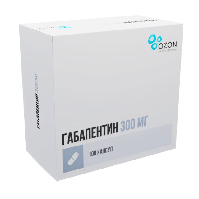 Изображение товара Габапентин Озон капсулы 300мг 100 шт для лечения нейропатической боли и эпилепсии