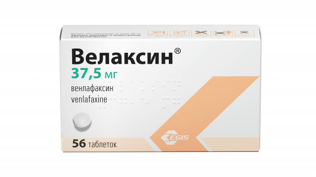 Изображение товара Велаксин таблетки 37,5 мг - эффективный препарат для лечения депрессии
