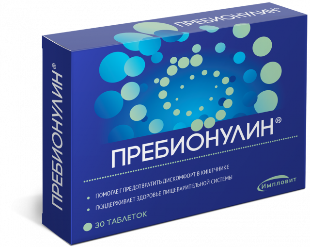 Изображение товара Пребионулин таблетки №30 Импловит для здоровья пищеварения и иммунитета