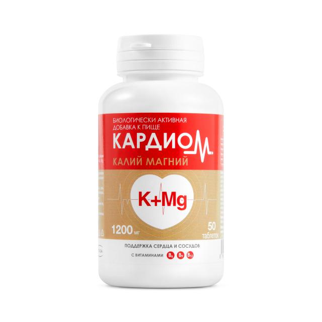 Изображение товара КардиоМ Калий Магний таблетки покрытые оболочкой №50