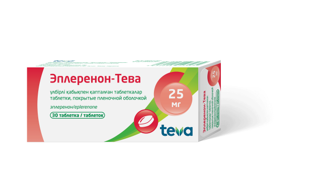 Изображение товара Эплеренон-Тева таблетки 25 мг для профилактики сердечно-сосудистых заболеваний