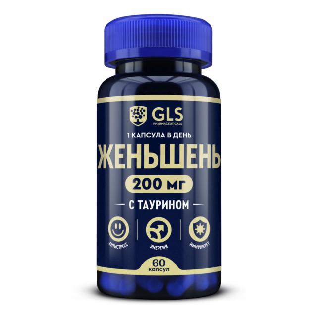 Изображение товара ГЛС Женьшень с таурином капсулы №60