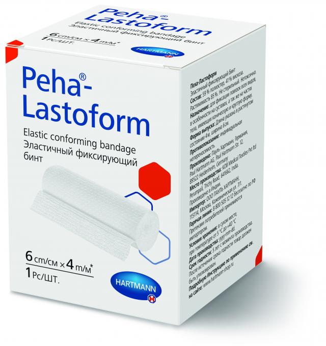 Изображение товара Бинт фиксирующий Хартманн Пеха-ластоформ 6 см x 4 м