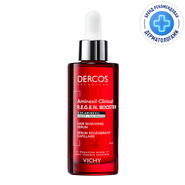 Изображение товара Виши Деркос Аминексил РЕГЕН Бустер сыворотка для укрепления и роста волос 90мл