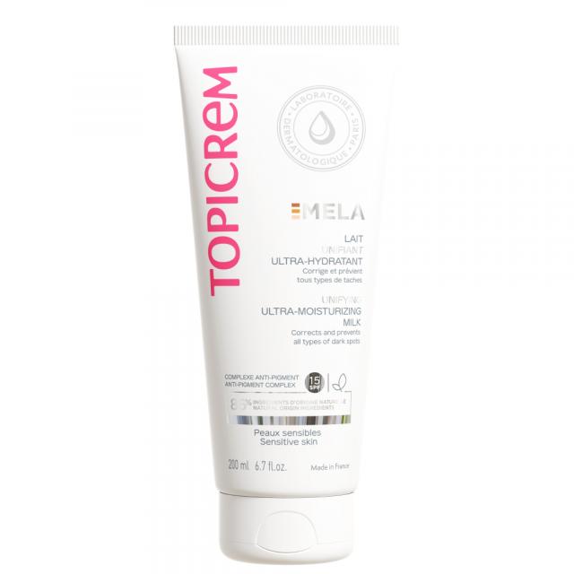 Изображение товара Топикрем МЕЛА молочко для тела ультра увлажняющее для выравнивания тона 200мл
