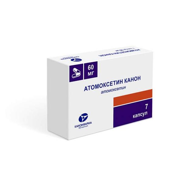 Изображение товара Атомоксетин Канон капсулы 60мг №7