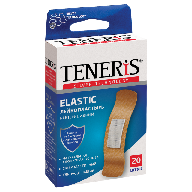 Изображение товара Тенерис пластырь бактерицидный на тканевой основе Эластик №20