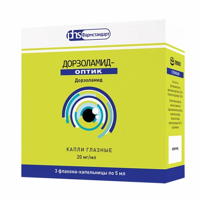 Изображение товара Дорзоламид-Оптик капли глазные 20мг/мл 5мл №3