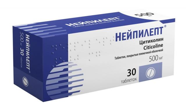 Изображение товара Нейпилепт таблетки 500мг №30 покр. оболочкой для неврологических заболеваний