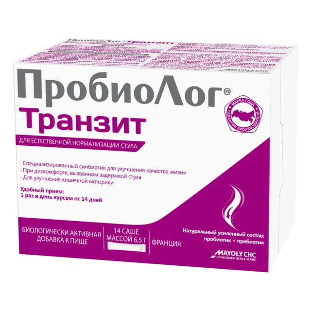 Изображение товара Пробиолог Транзит порошок 6,5г саше №14