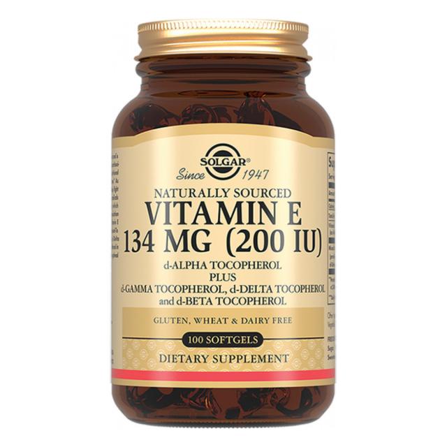 Изображение товара Солгар Витамин Е капсулы 200 МЕ №100 натуральный источник для здоровья кожи и иммунитета