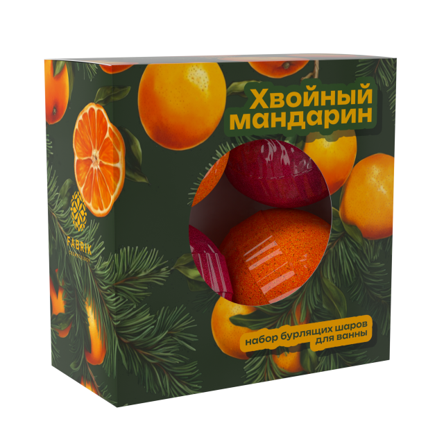 Изображение товара Фабрик Косметолоджи набор шарик для ванны Хвойный мандарин 60г №4
