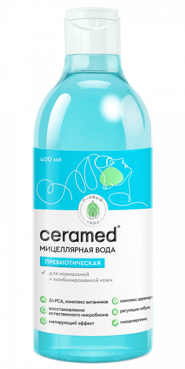 Изображение товара Церамед вода мицеллярная пребиотическая 400мл