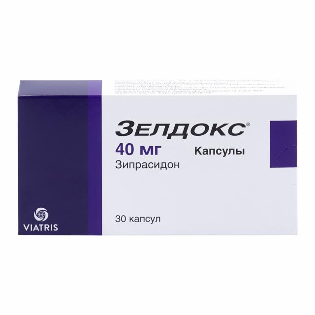 Изображение товара Зелдокс капсулы 40 мг №30 для лечения психических расстройств