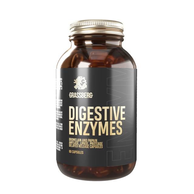 Изображение товара Грассберг Пищеварительные ферменты капсулы №60 для улучшения пищеварения