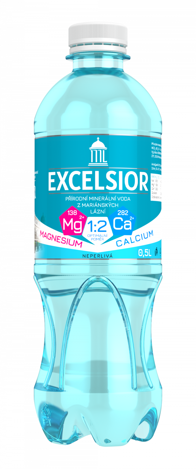 Изображение товара Минеральная вода Эксельсиор 0,5л природная газация Чехия