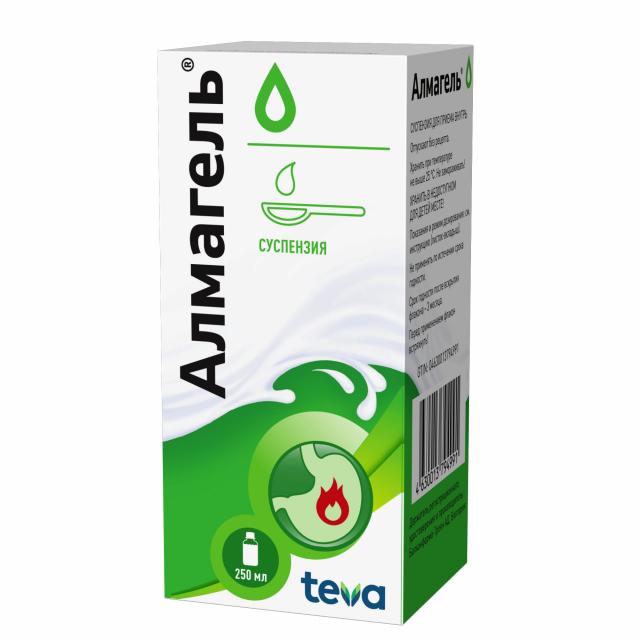 Изображение товара Алмагель суспензия внутрь 250мл