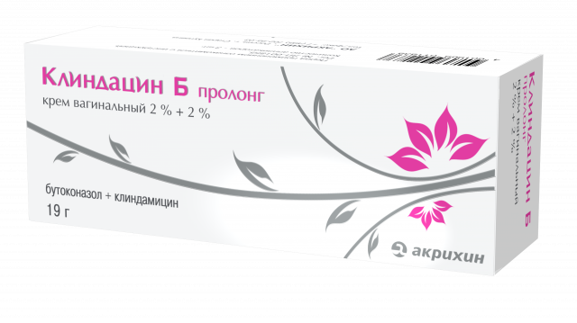 Изображение товара Клиндацин Б пролонг крем вагинальный 19г