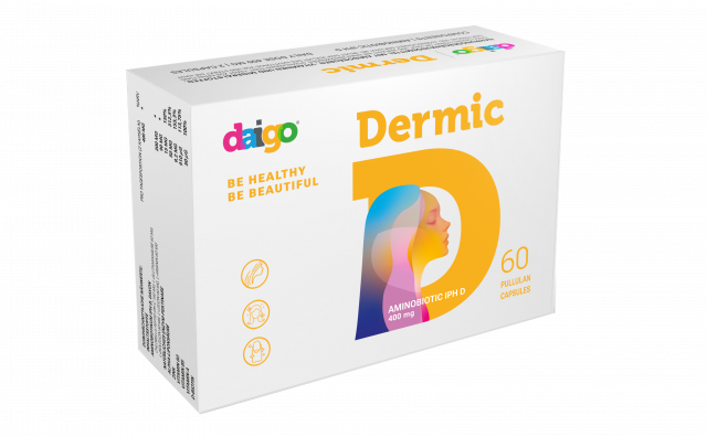 Изображение товара Дайго Дермик капсулы №60 для здоровья и красоты кожи, аминобиотики и витамины
