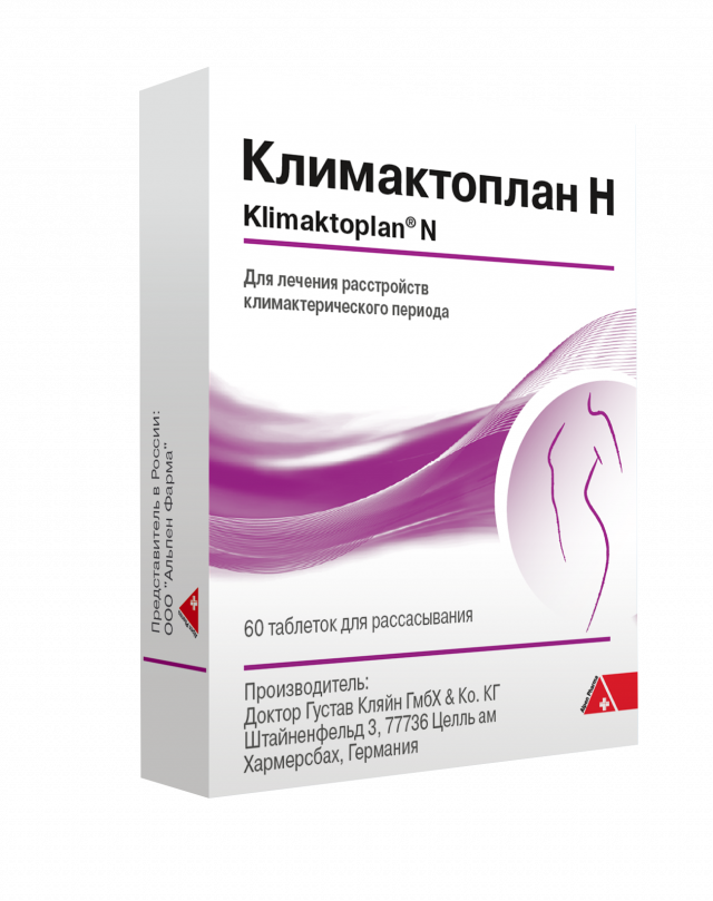 Изображение товара Климактоплан Н таблетки для рассасывания гомеопатические 60 шт для симптомов климакса