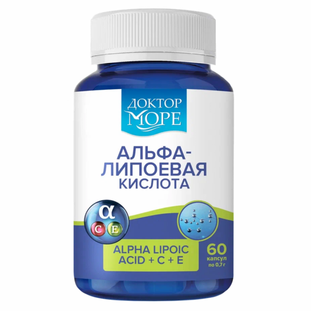 Изображение товара Доктор Море Альфа-липоевая кислота+С+E капсулы №60