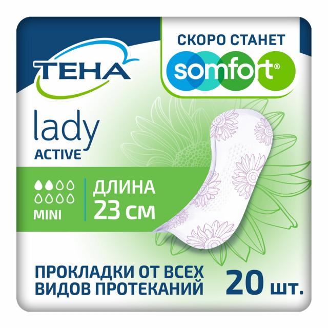 Изображение товара Тена Леди Актив прокладки урологические мини №20