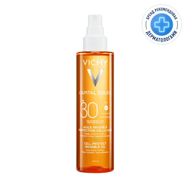 Изображение товара Виши Капитал Солей масло солнцезащитное увлажняющее SPF30 200мл