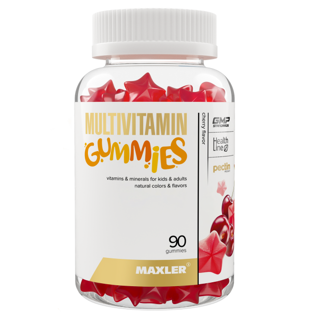 Изображение товара Макслер Мультивитамин Гаммиз пастилки жевательные вишня №90
