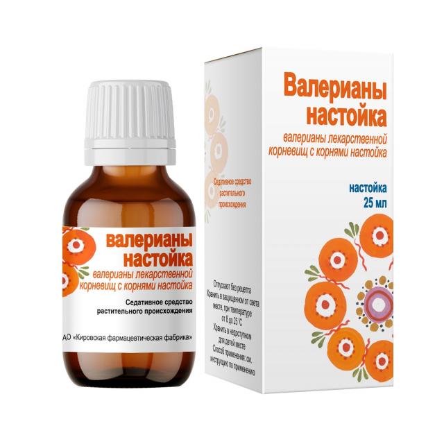 Изображение товара Валериана настойка 25мл Кировская ФармФабрика