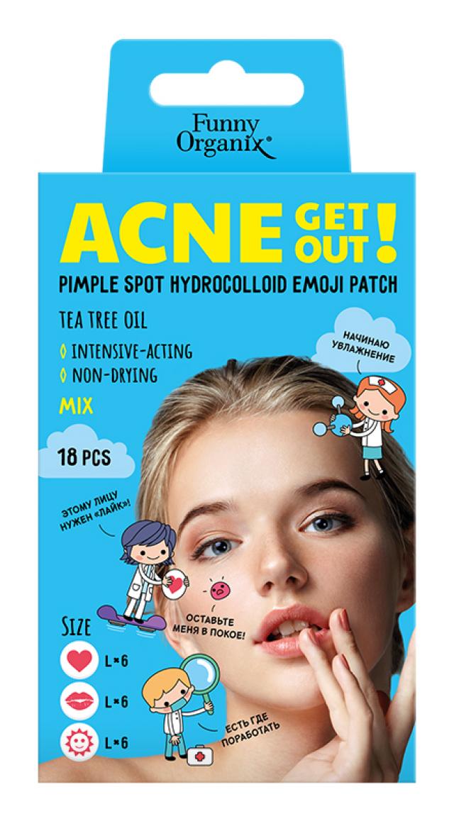 Изображение товара Гидроколлоидные патчи для акне с маслом чайного дерева №18 Фанни Органикс