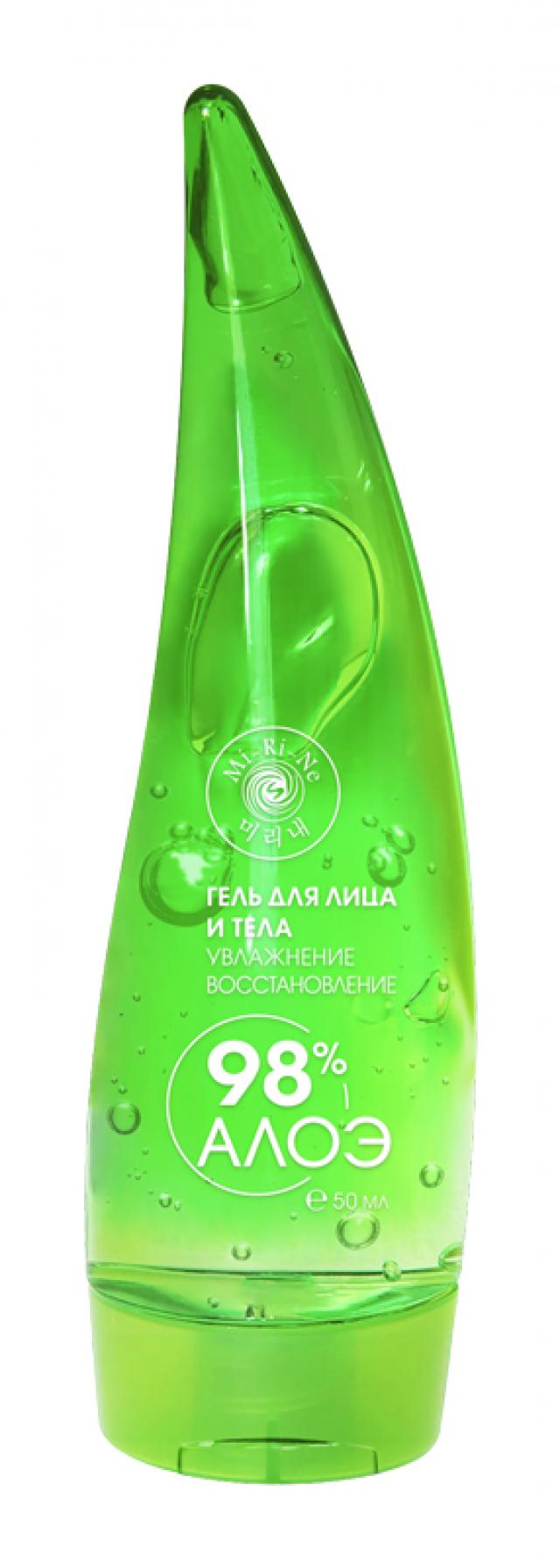 Изображение товара Ми-Ри-Не гель для лица и тела увлажняющий восстанавливающий 98% Алоэ 50мл
