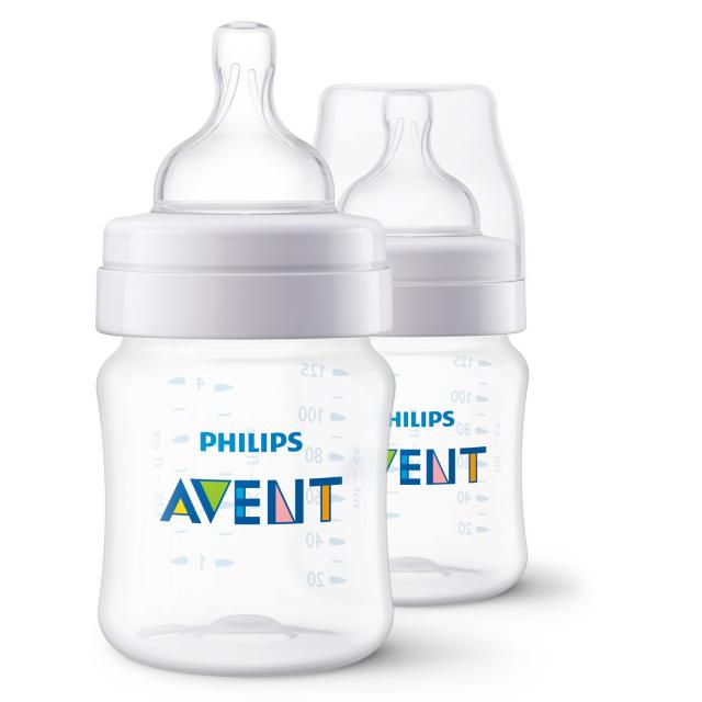 Изображение товара Бутылочка Philips Avent Anti-Colic 125 мл с сосками для новорожденных комплект 2 шт