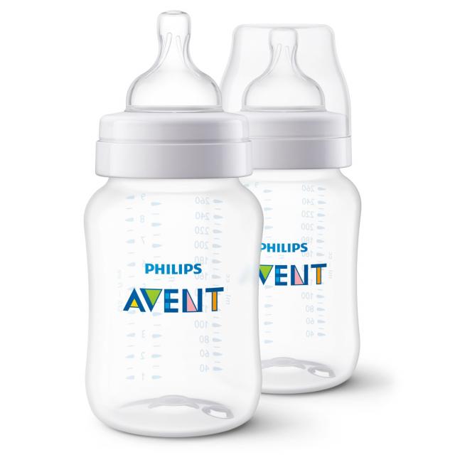 Изображение товара Бутылочка Philips Avent Anti-Colic 260 мл комплект 2 соски 1 мес+