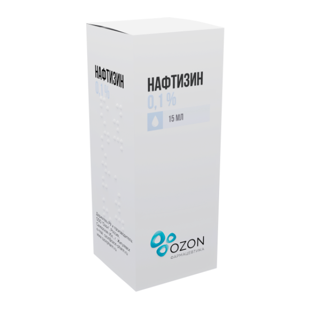 Изображение товара Нафтизин озон капли назальные 0,1% 15мл для быстрого облегчения дыхания
