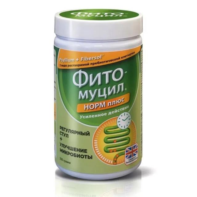 Изображение товара Фитомуцил Норм Плюс порошок 250г для улучшения пищеварения