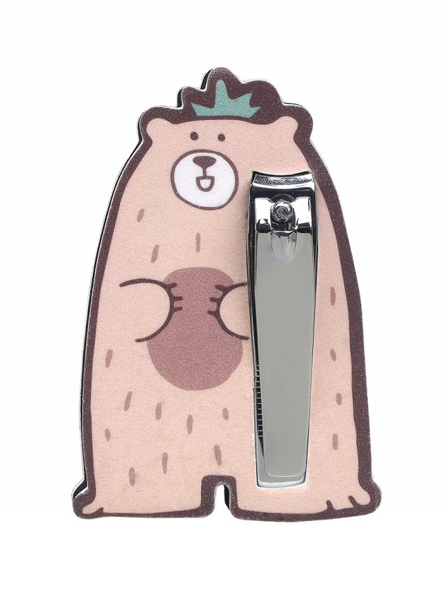 Изображение товара Соломея набор для маникюра Медвежонок кусачки+двухсторонняя пилка 180/3000