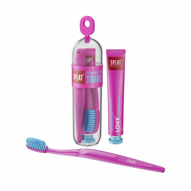 Изображение товара Сплат набор зубная паста Лав 25мл+з/щетка средняя