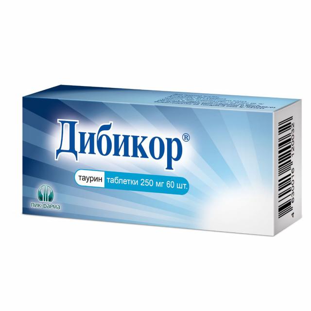 Изображение товара Дибикор таблетки 250мг 60 штук для глаз и сердца