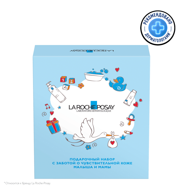 Изображение товара Ля рош позе Липикар набор молочко 400мл+масло очищающее 400мл+Цикапласт бальзам В5 15мл+игрушка