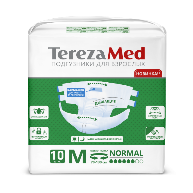 Изображение товара ТерезаМед подгузники Нормал M №10