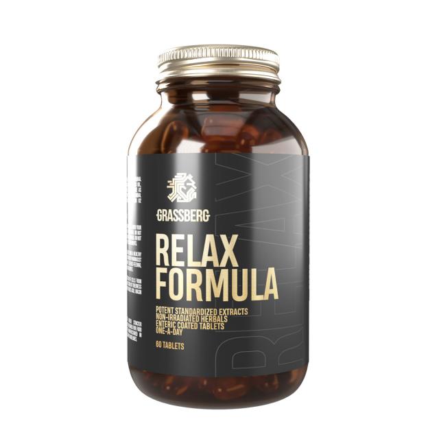 Изображение товара Grassberg Релакс Формула таблетки №60 для успокоения и улучшения сна