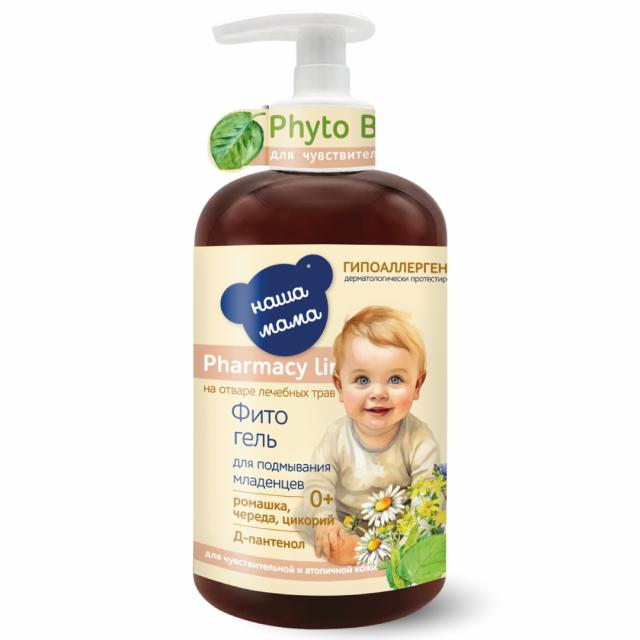 Изображение товара Наша Мама Фармация Лайн фито-гель д/подмывания младенцев 300мл